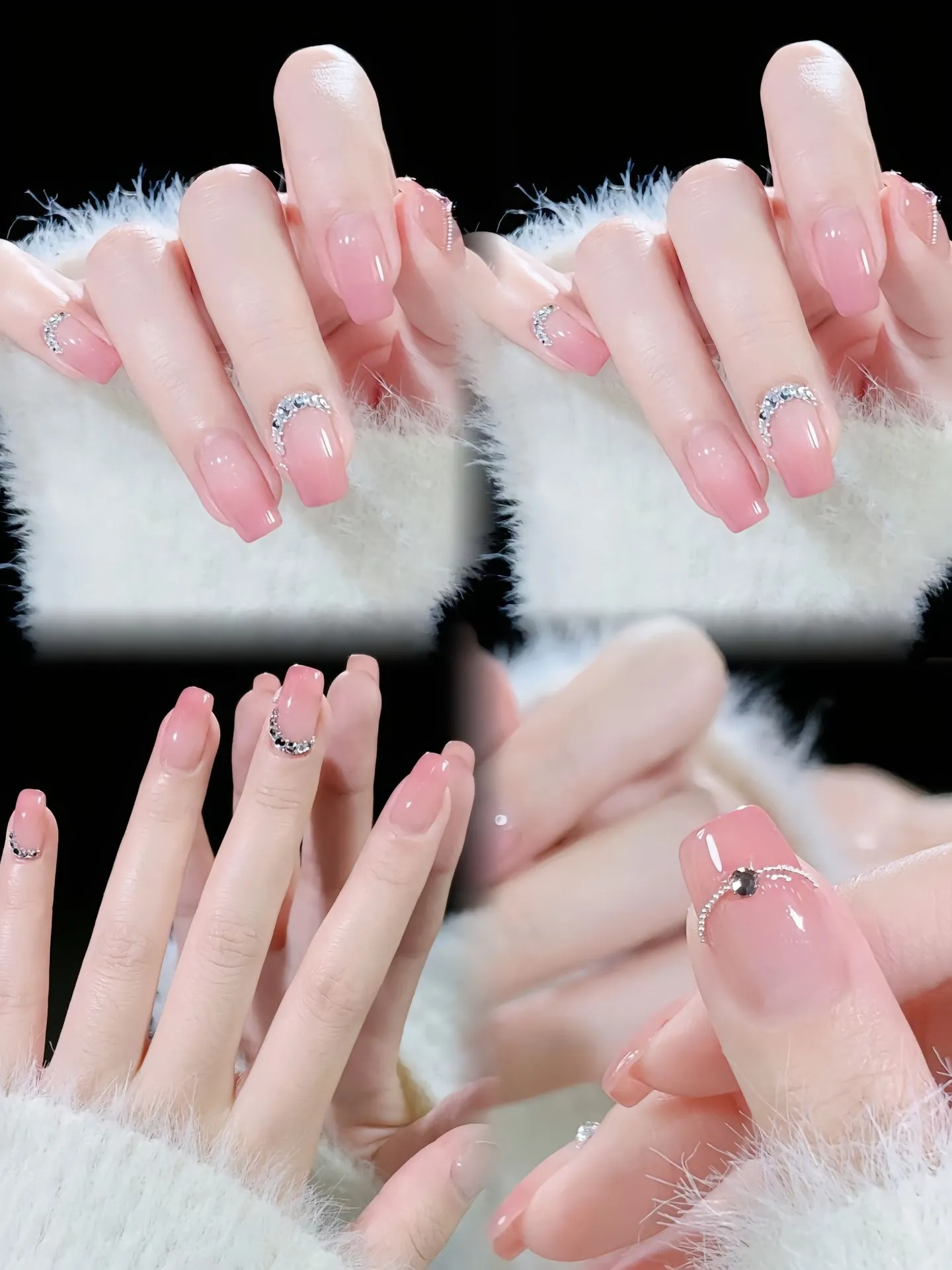 Nail thạch hồng cho dịp Giáng Sinh