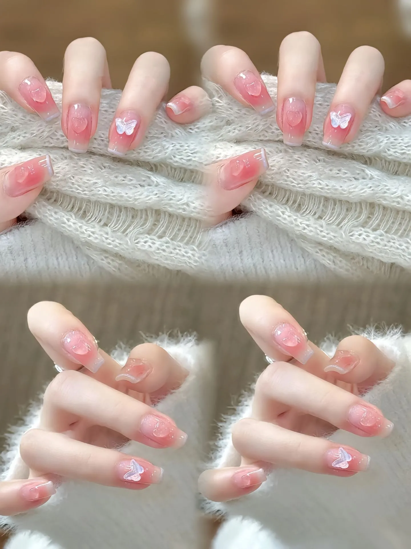 Nail thạch hồng phù hợp đi biển