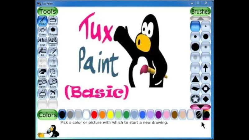 Tux Paint - phần mềm vẽ vui nhộn cho trẻ em