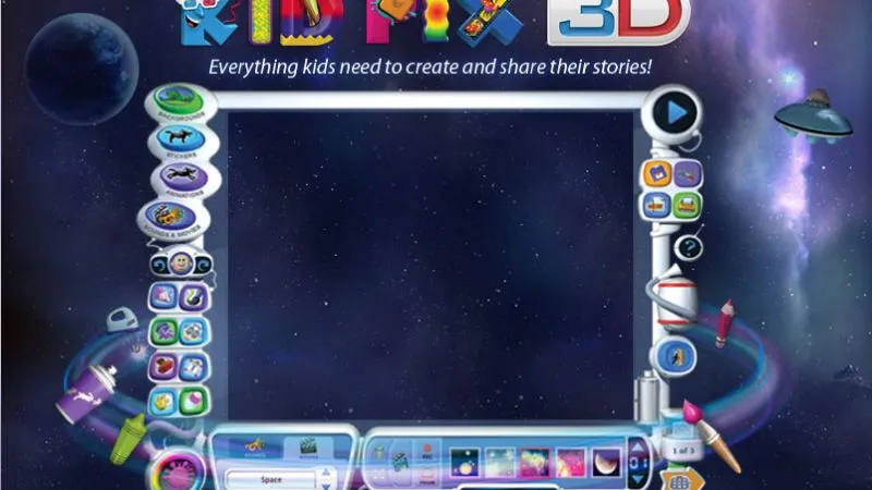 Kid Pix 3D - phần mềm vẽ và sáng tạo 3D cho trẻ
