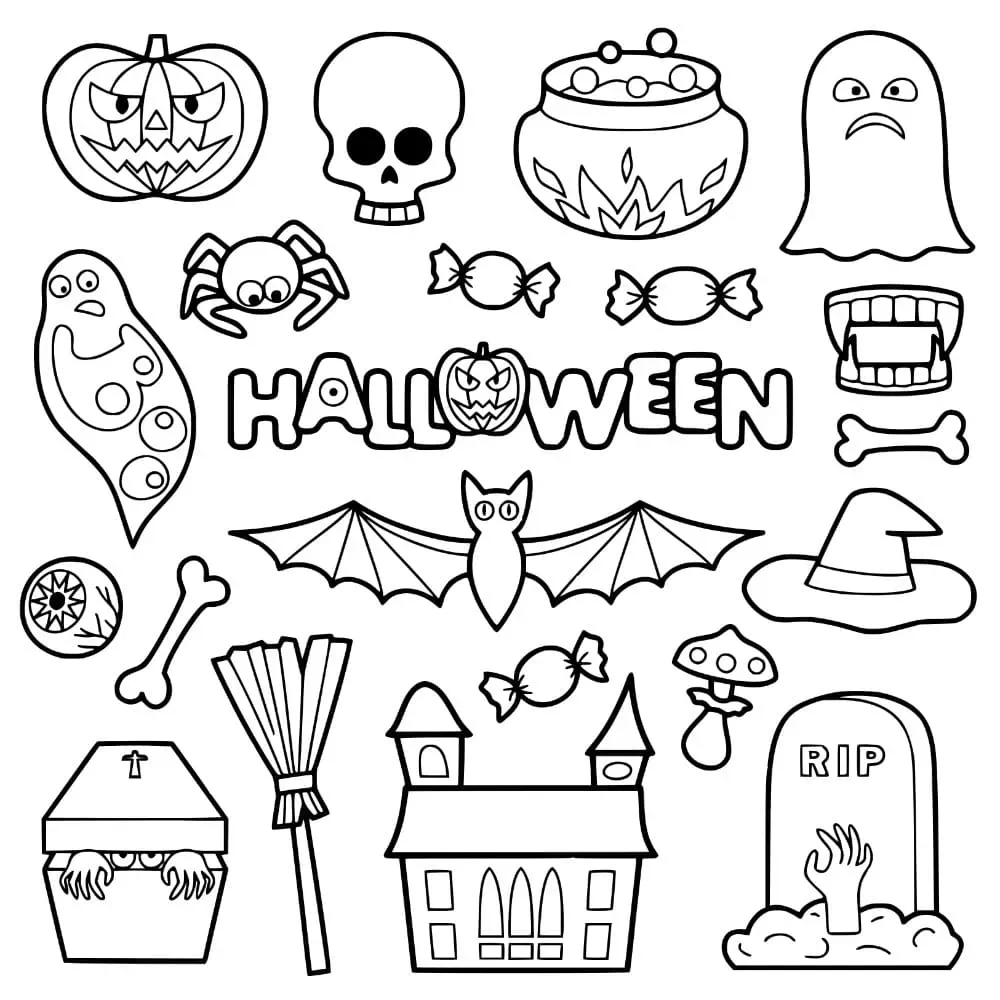 Tranh tô màu sticker cute với chủ đề bánh và kem