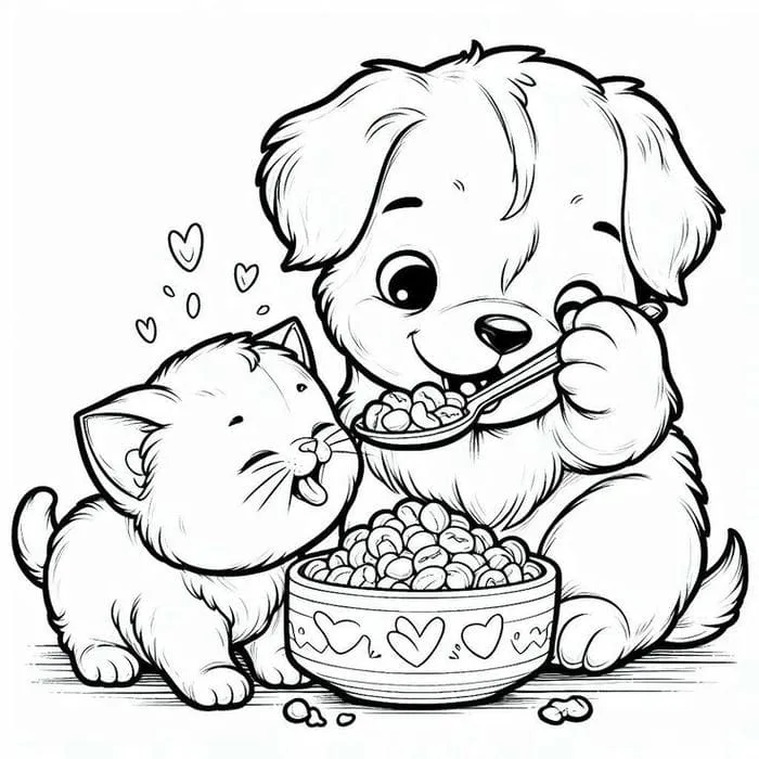 Tranh thỏ cute với bong bóng