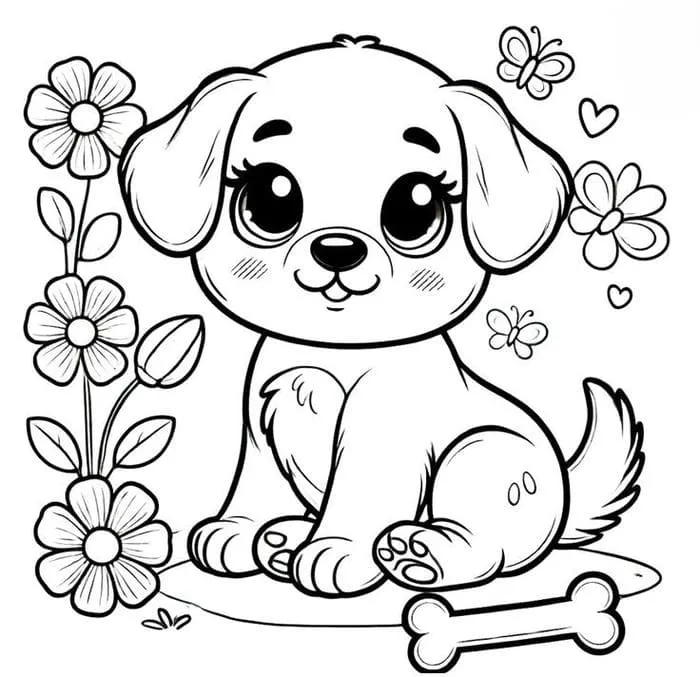Thỏ con tô màu dễ thương