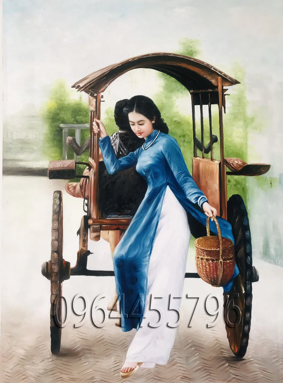 Tranh chân dung sơn dầu thể hiện cảm xúc