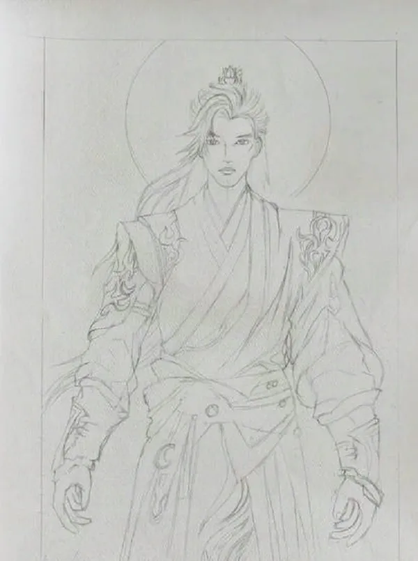 Tranh anime cổ trang nam (hoàng tử) điển trai