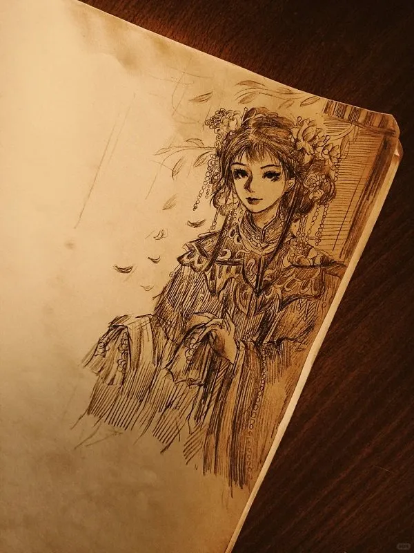 Tranh anime cổ trang nam cầm kiếm, đầy khí phách anh hùng