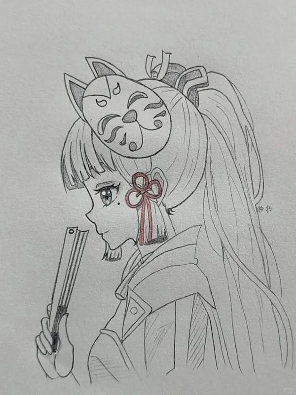 Hình vẽ cô gái anime cổ trang Việt Nam: Áo dài và nón lá duyên dáng