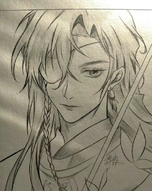 Tranh anime cổ trang công chúa ngủ trong rừng, bối cảnh cổ tích