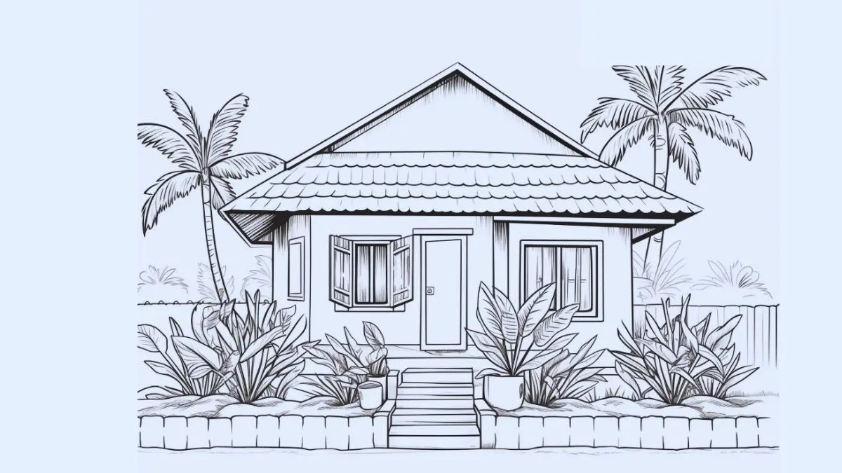 Vẽ ngôi nhà ước mơ rộng rãi với nhiều không gian