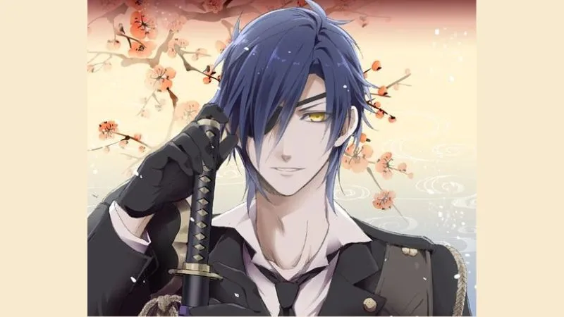 Tranh vẽ anime nam ngầu với ánh mắt sắc sảo và khí chất