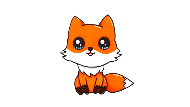 Hướng dẫn vẽ chú cáo cute