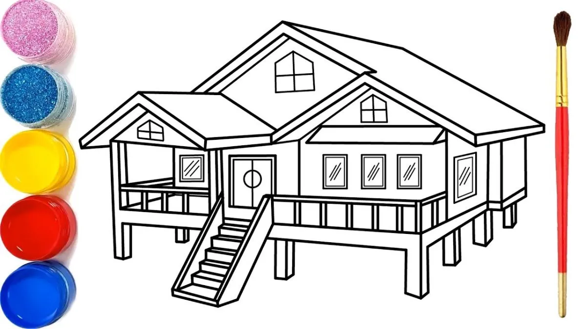 Cách vẽ ngôi nhà đẹp với phong cách mới