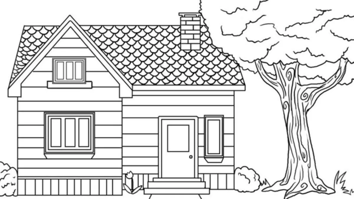 Các mẫu tranh vẽ ngôi nhà đẹp để tham khảo