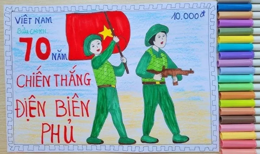 Tem bưu chính chủ đề dân tộc, yêu nước