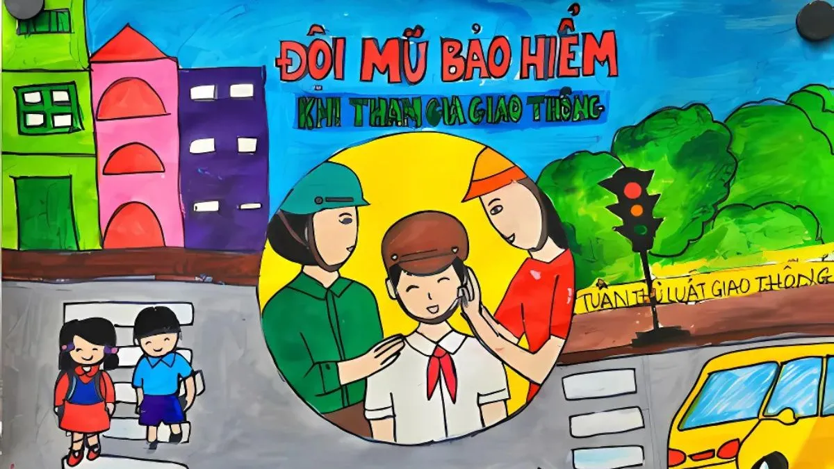 Bức tranh đơn giản nhưng truyền cảm về việc nhường đường