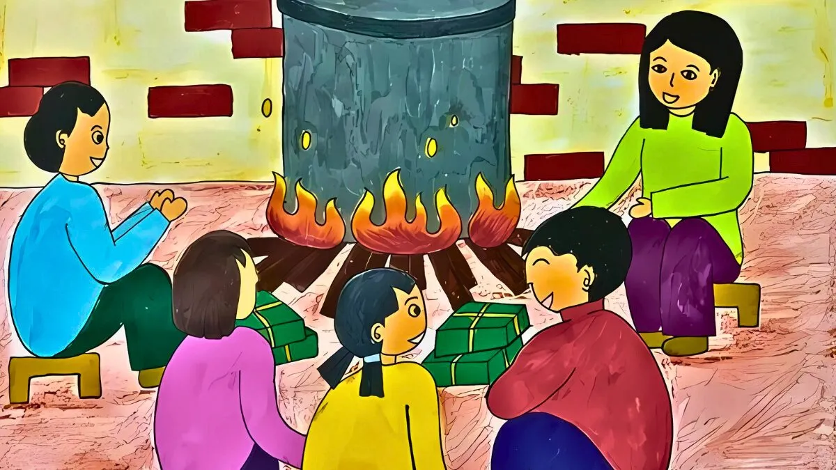 Không khí ấm áp của gia đình ngày Tết