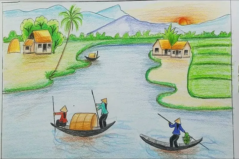 Vẽ tranh cảnh quan thiên nhiên: Quan sát cảnh vật để tìm chủ đề