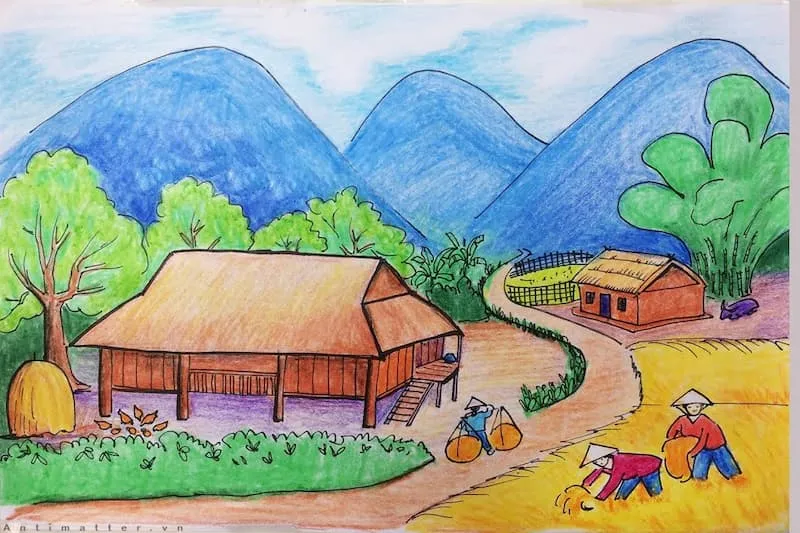 Vẽ tranh cảnh quan thiên nhiên: Phân tích nguồn sáng và bóng tối