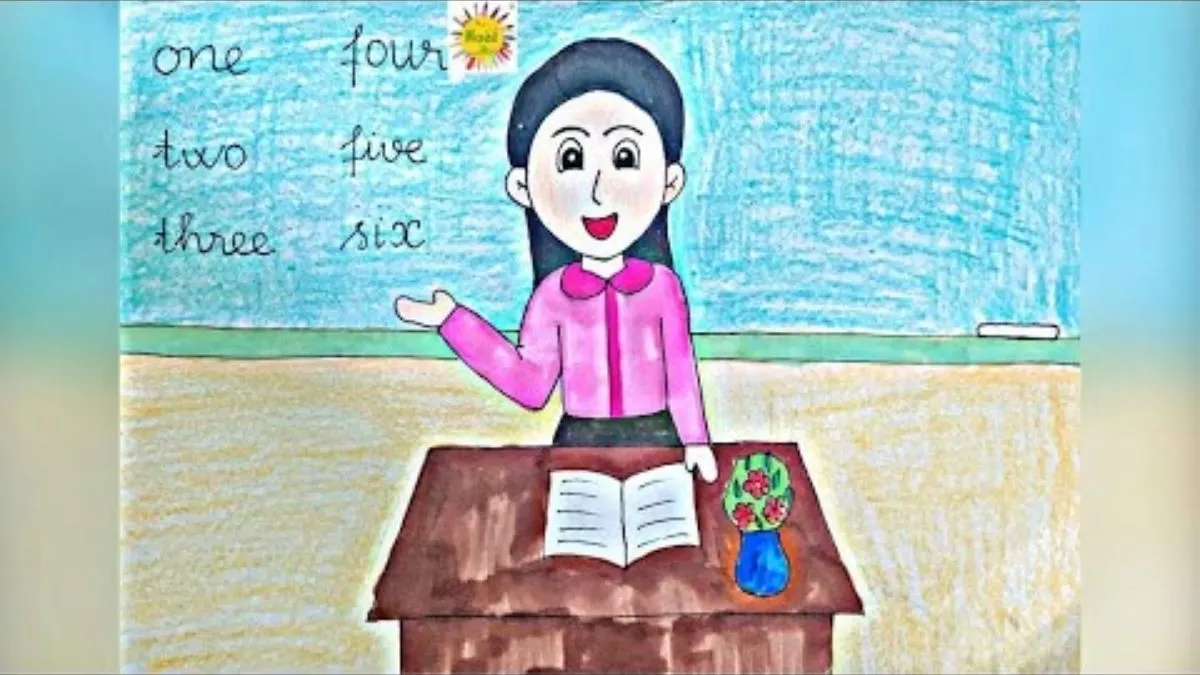 tải ảnh Vẽ tranh ước mơ của em làm thầy cô giáo
