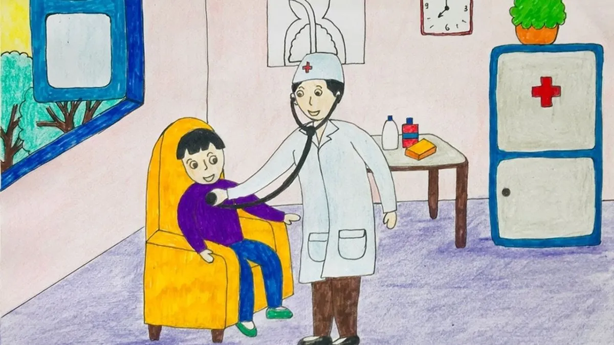 Cách vẽ tranh ước mơ làm bác sĩ