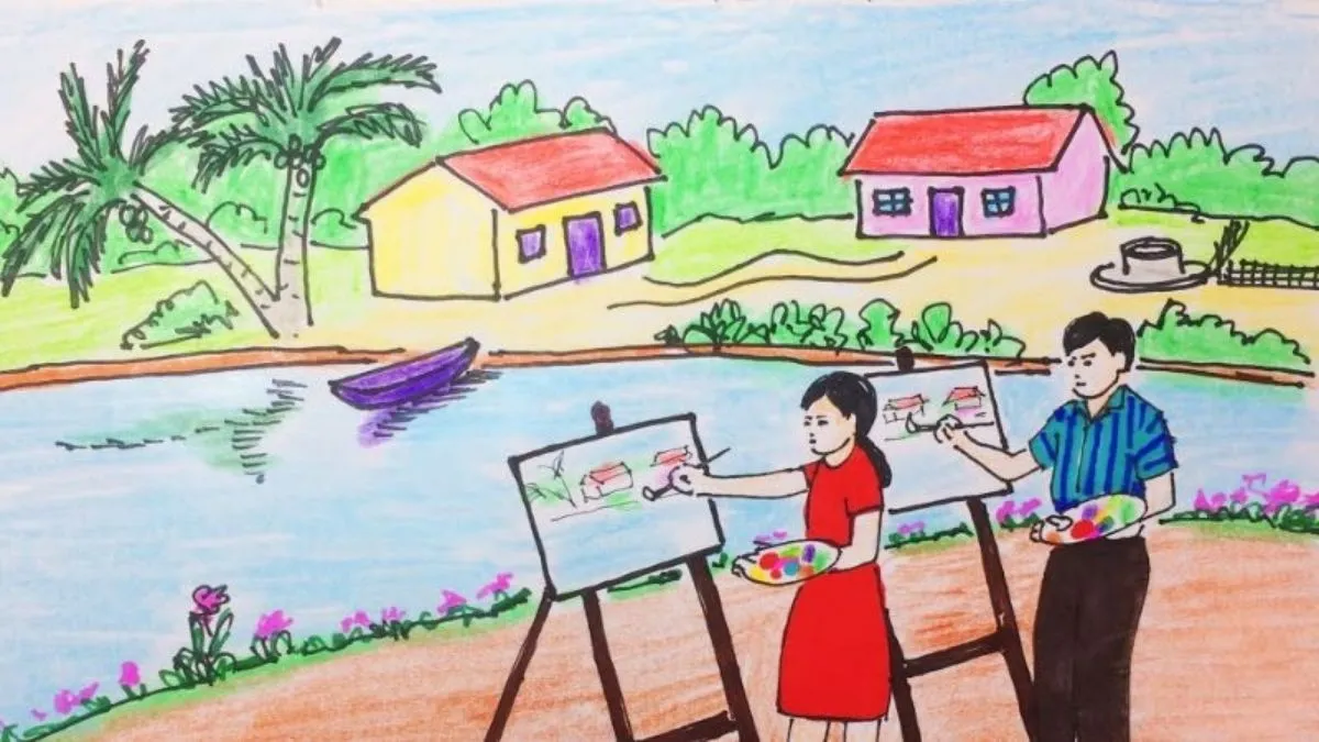 Hình mẫu vẽ tranh ước mơ làm họa sĩ
